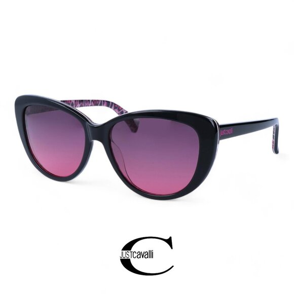 NEW ROBERTO CAVALLI SUNGLASSES - Just Cavalli - Black/Purple Unique Rare